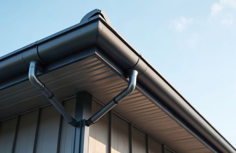 Galvanized Gutter Installation